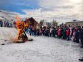 Масленица в Жиздре: Народные гулянья привлекли множество зрителей
