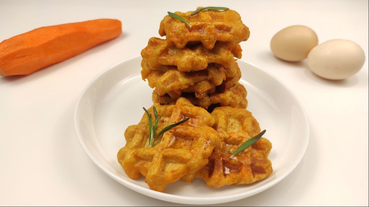 Морковные вафли без сахара: полезный десерт для всей семьи