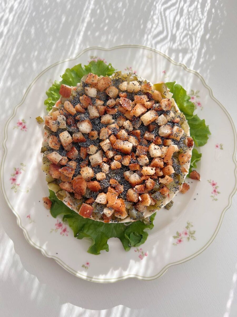 Новая интерпретация салата курочка под «кайфом»