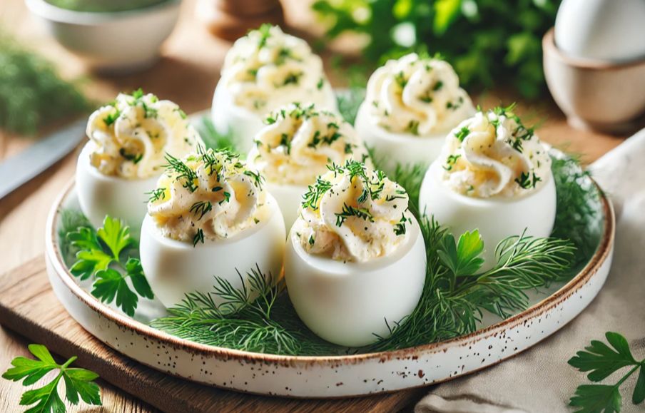 Фаршированные яйца: яркие идеи для праздничного застолья