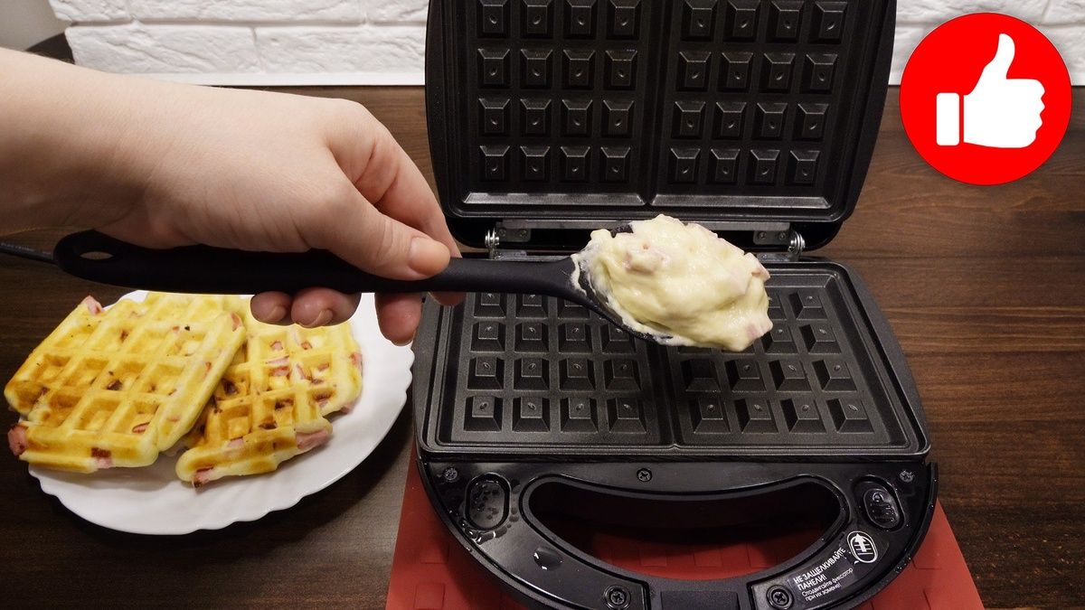 Вафли с колбасой: новый взгляд на закуску к чаю