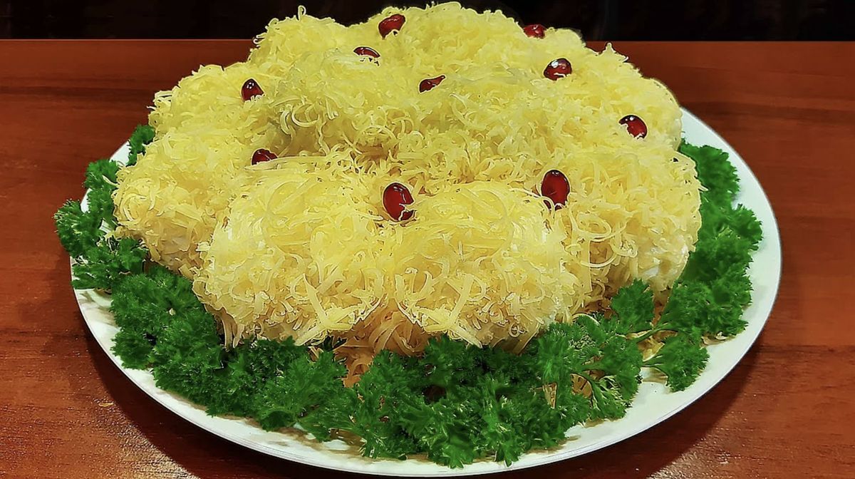 Салат "Снежные сугробы"