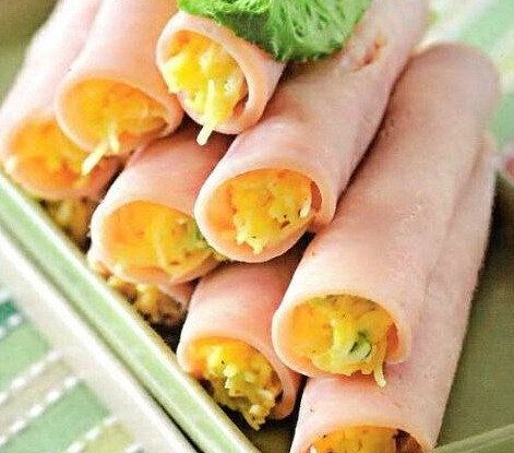 Вкусные рулетики из ветчины с сыром: идеальная закуска для любого праздника