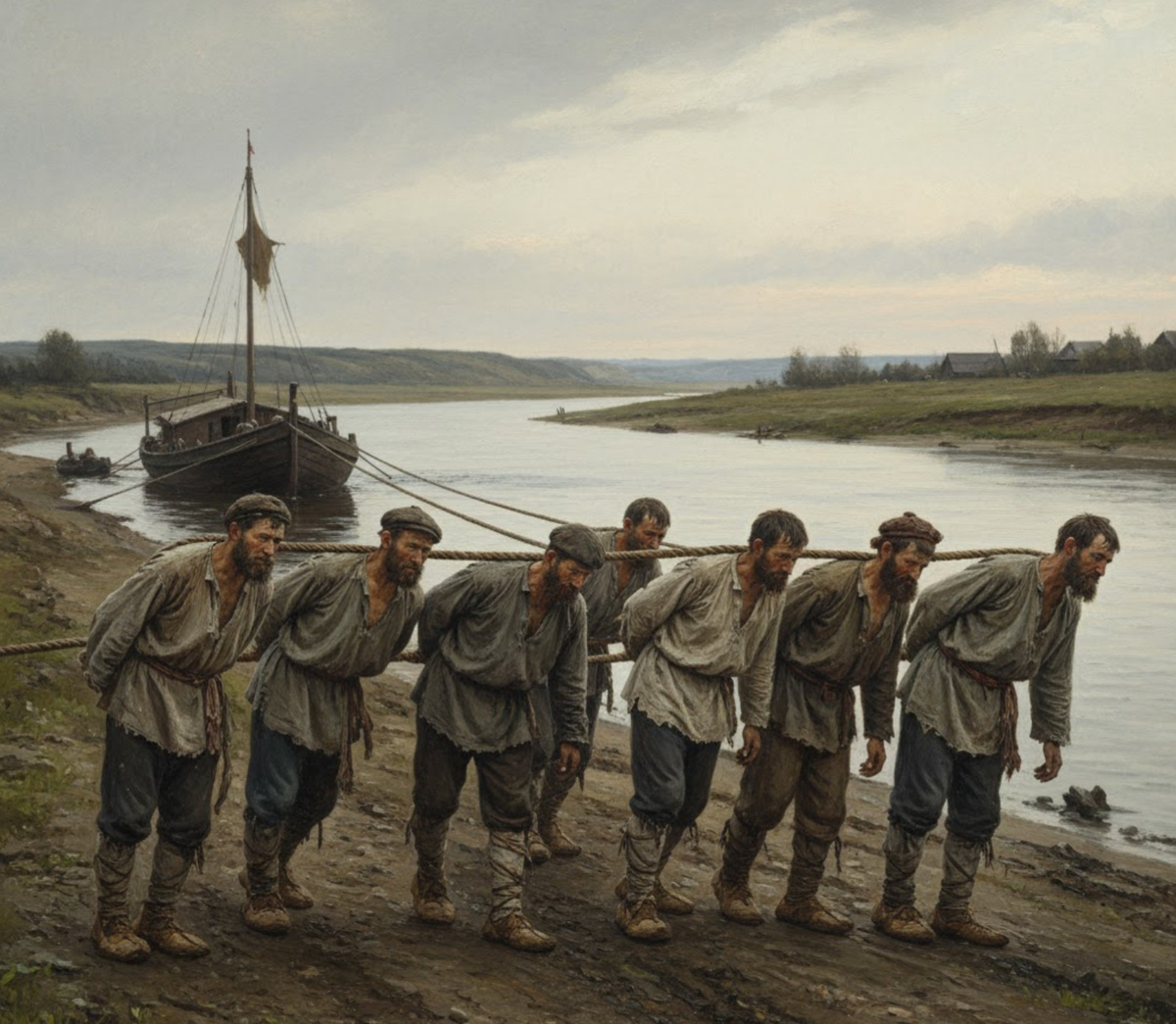 Бурлаки: от тяжелых трудов до вечного символа эпохи