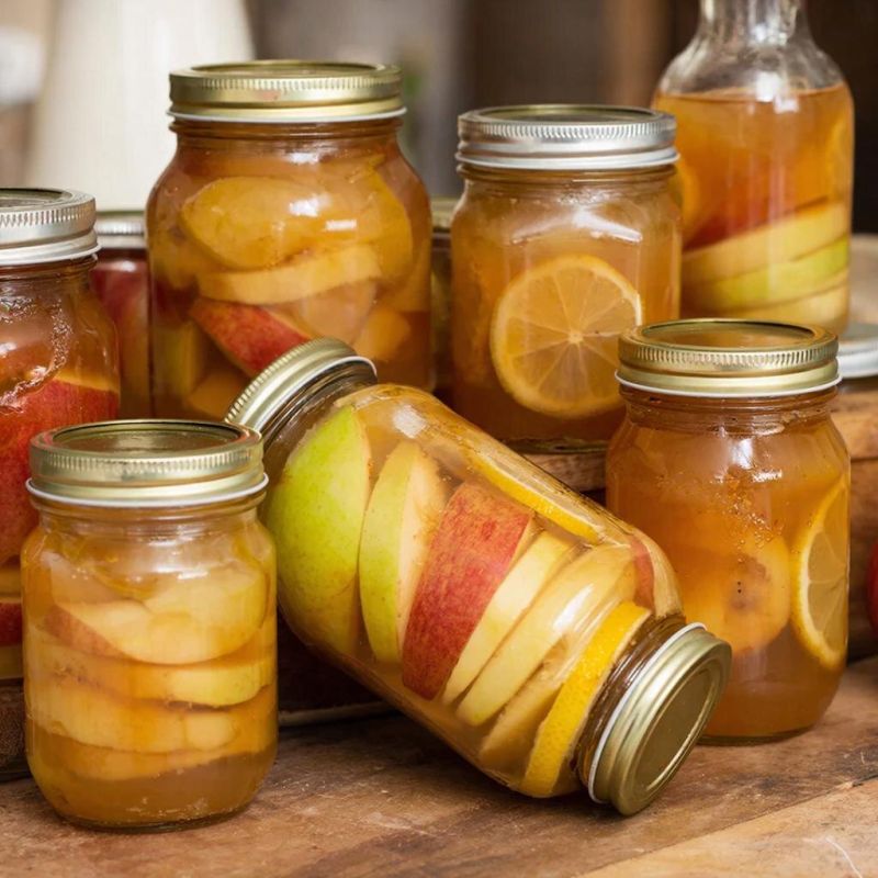 Вкусный компот из яблок и лимона для зимних запасов