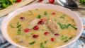 Чечевичный суп-пюре с тунцом и клюквой
